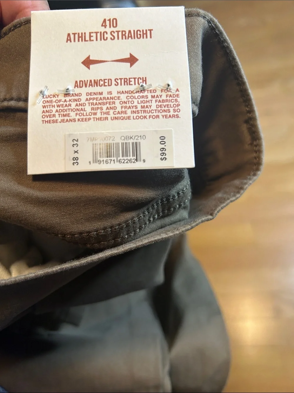 Lucky Brand Straight-Leg Khaki Pants - Brown